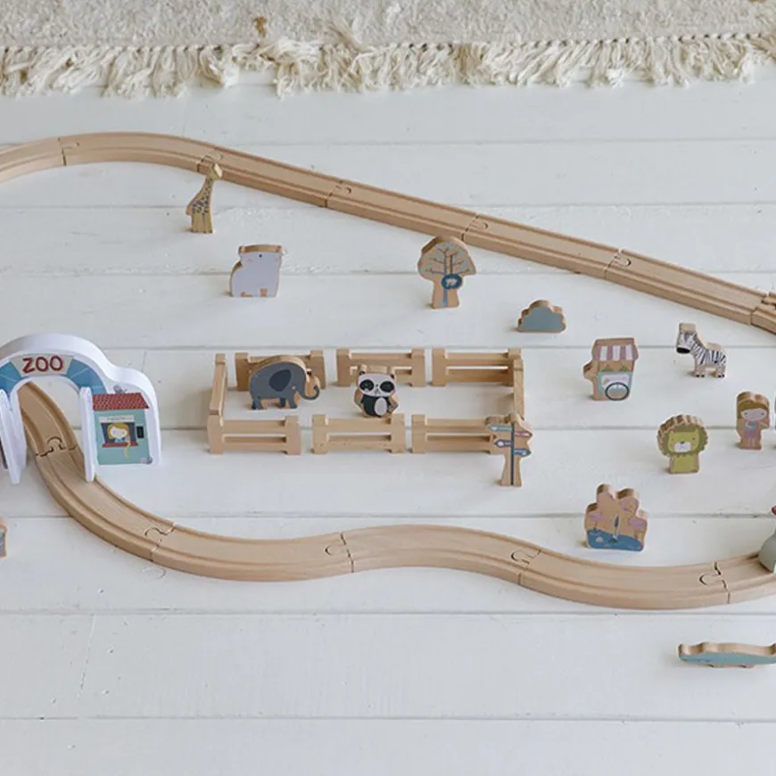Little Dutch Houten Speelset - Dierentuin
