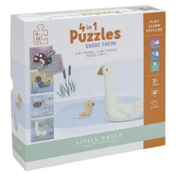 Little Dutch 4 In 1 Puzzel Little Goose 4-6-9-16St