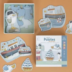 Little Dutch 6 In 1 Vormen Puzzels Sailors Bay