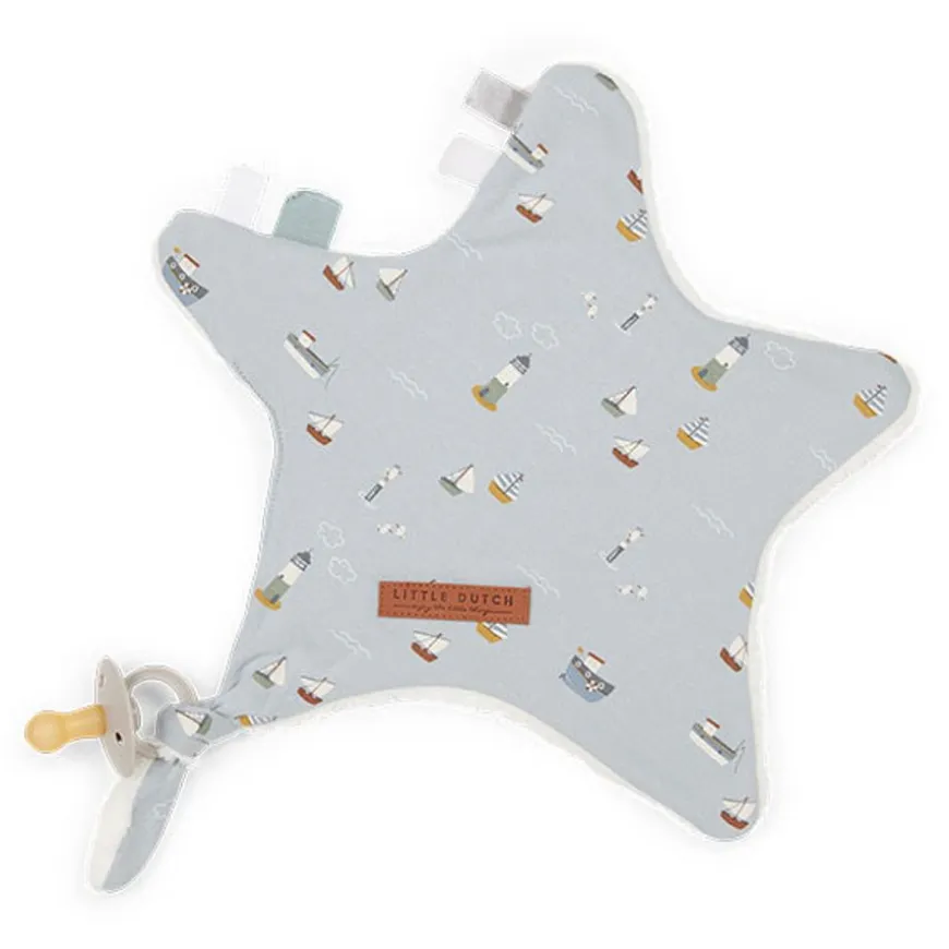 Little Dutch Knuffeldoek Ster Sailors Bay Blue