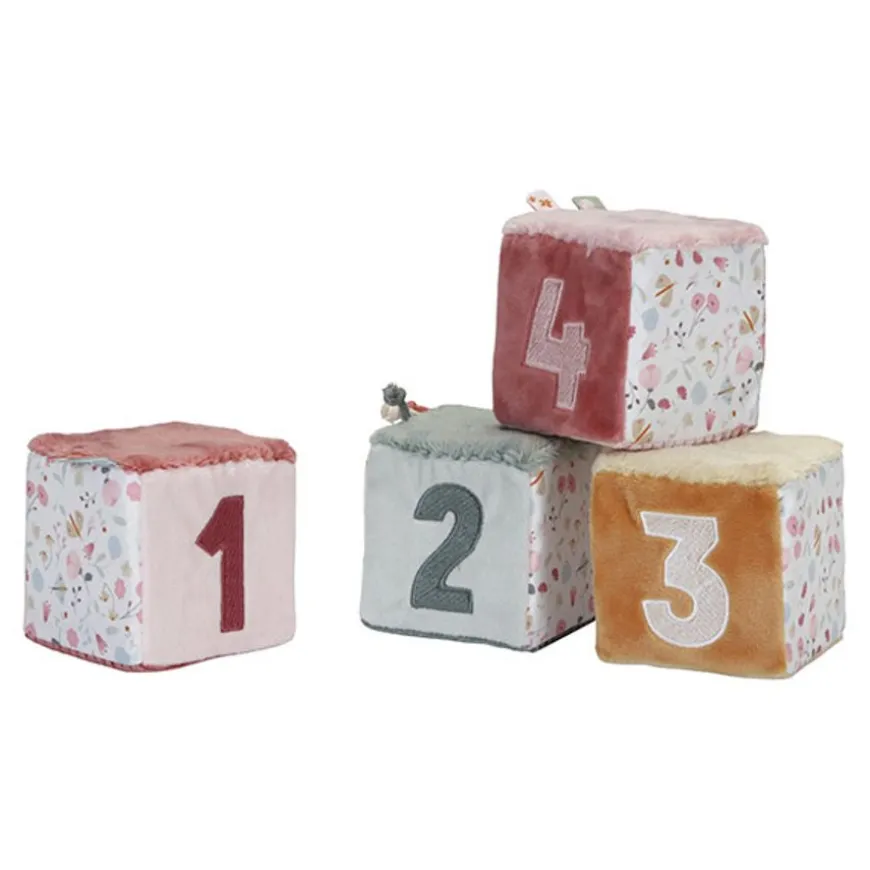 Little Dutch Zachte Blokkenset Flowers & Butterflies