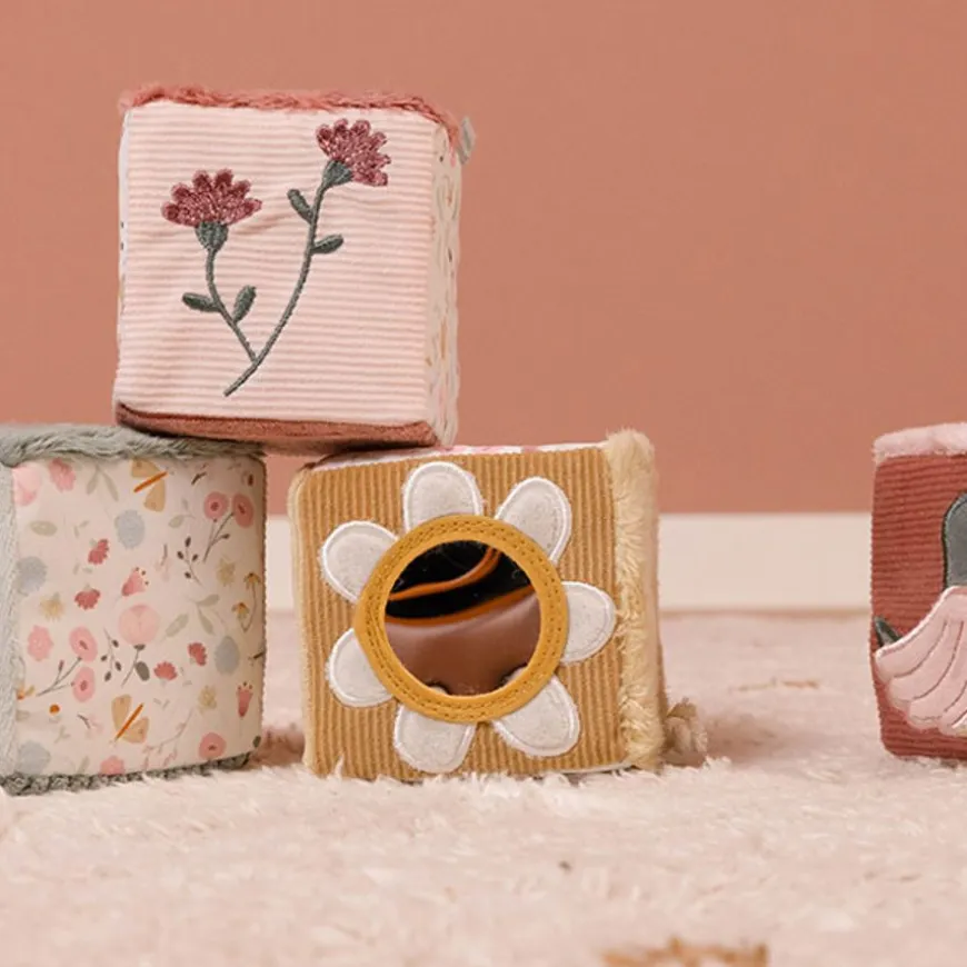 Little Dutch Zachte Blokkenset Flowers & Butterflies