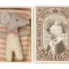 Maileg Baby Muis Sleepy Wakey In Doosje - Meisje