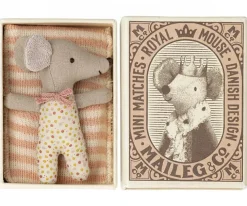 Maileg Baby Muis Sleepy Wakey In Doosje - Meisje