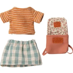 Maileg Grote Zus Tricycle Muis Met Tas Old Rose