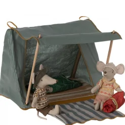 Maileg Happy Camper Kampeertent Mouse Green