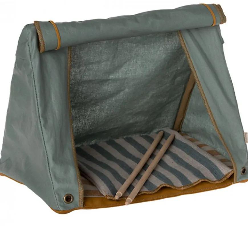 Maileg Happy Camper Kampeertent Mouse Green