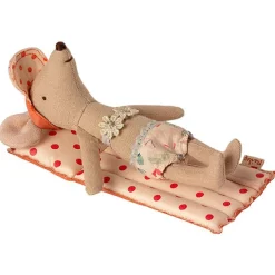 Maileg Luchtmatras Mouse - Red Dot