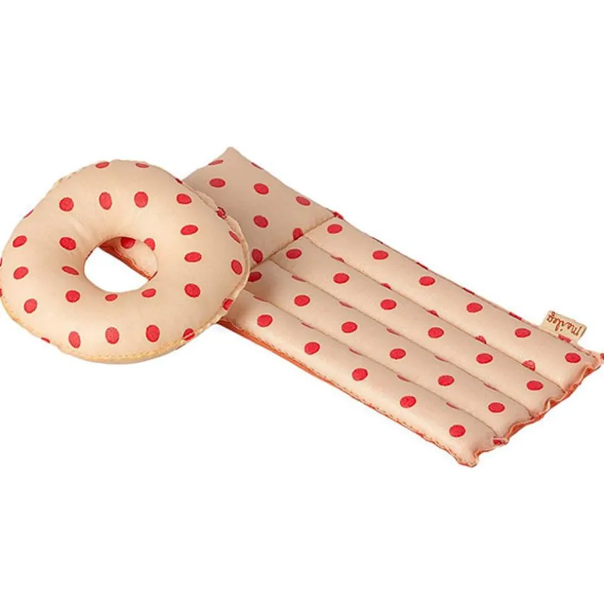 Maileg Luchtmatras Mouse - Red Dot