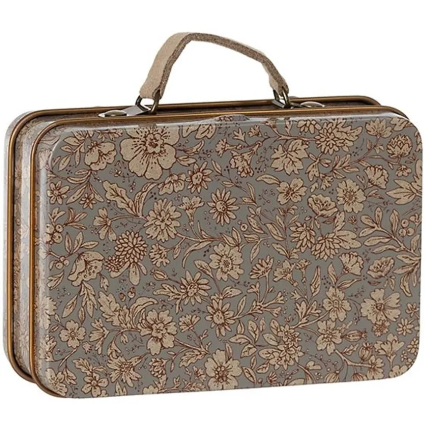 Maileg Metalen Koffer Blossom Grey
