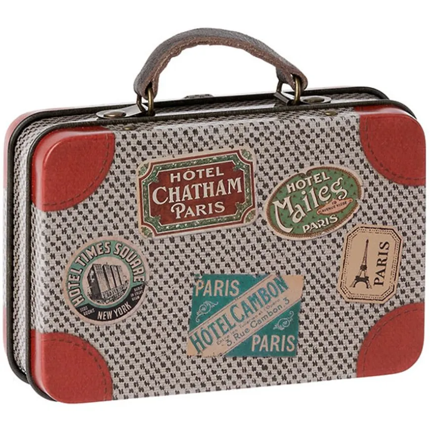 Maileg Metalen Koffer Grey Travel