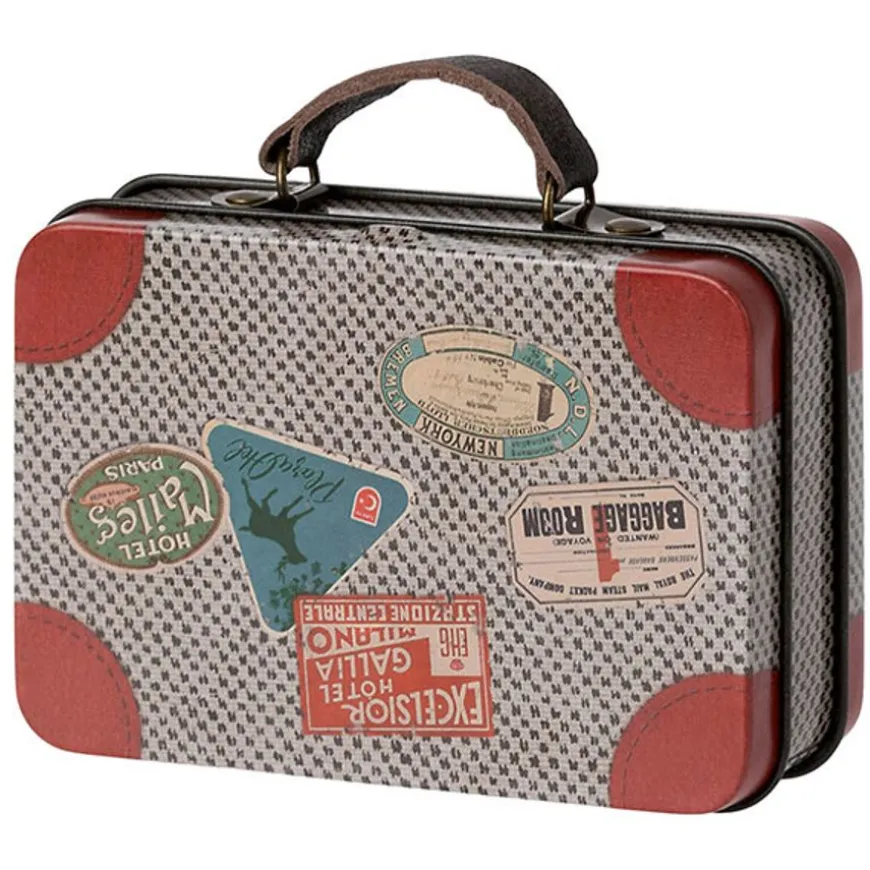 Maileg Metalen Koffer Grey Travel