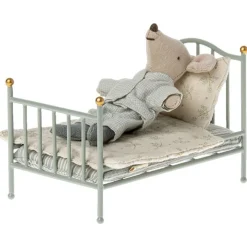 Maileg Metalen Vintage Poppenbed Mouse Mint
