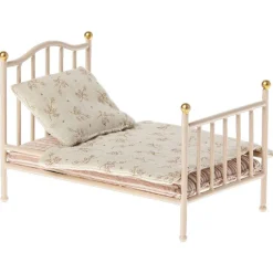 Maileg Metalen Vintage Poppenbed Mouse Rose