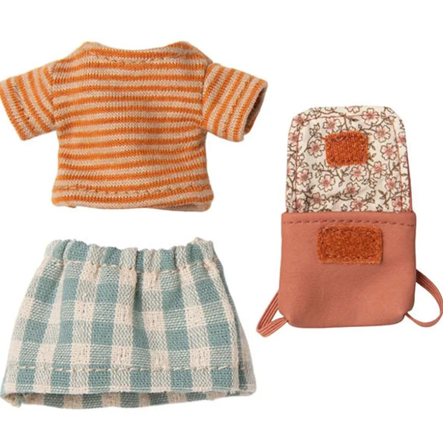 Maileg Muis Kleding Set En Tas Old Rose Grote Zus
