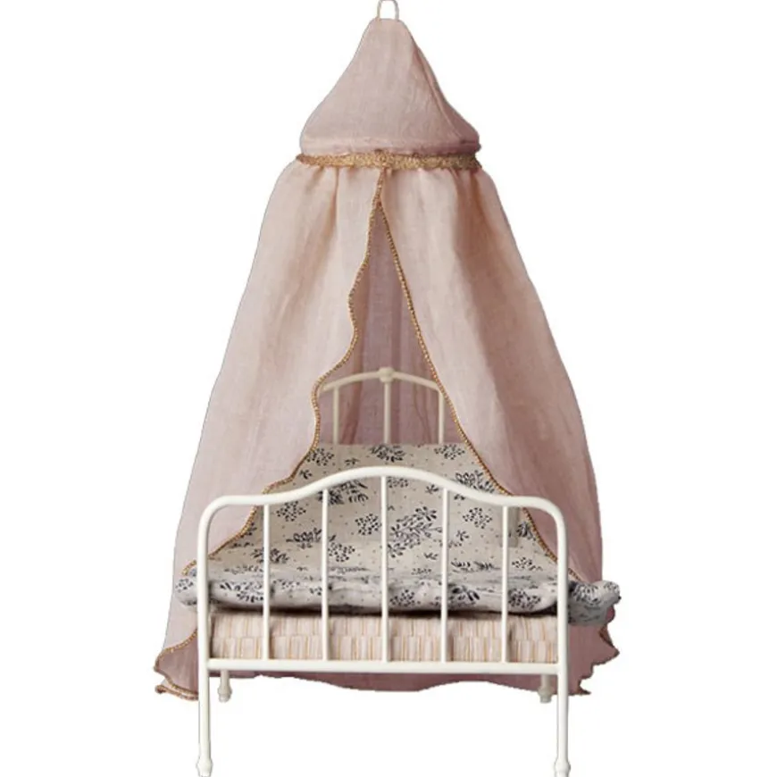 Maileg Poppenhuis Miniature Bedhemel Rose