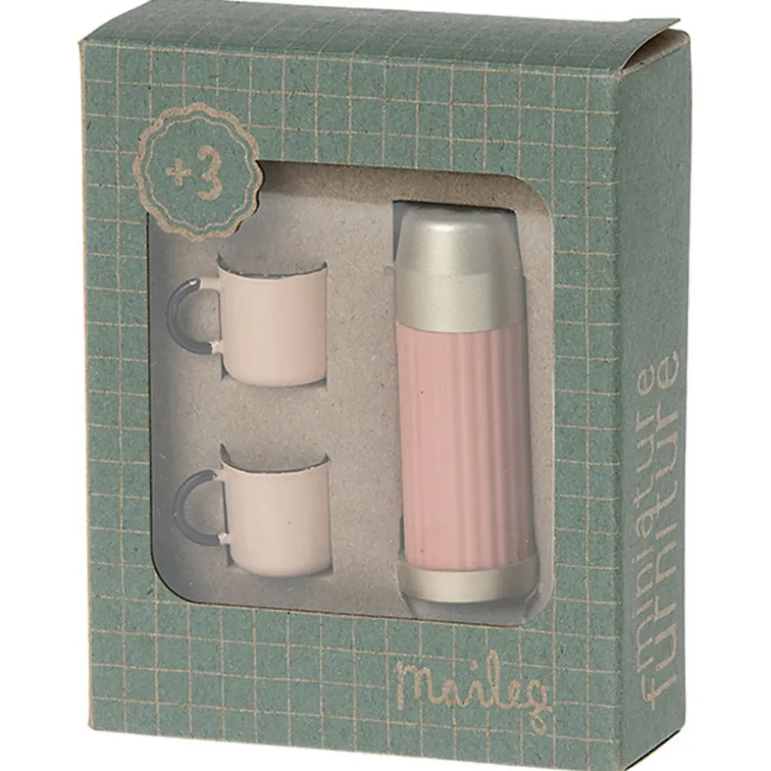 Maileg Thermos En Kopjes Soft Coral