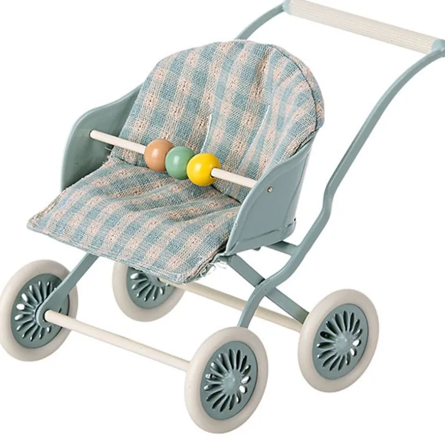 Maileg Wandelwagen Baby Muisjes Mint