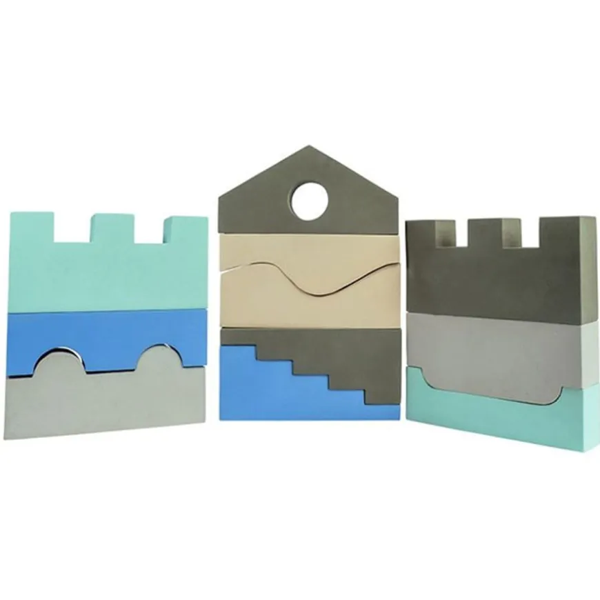 Moes Play Foam Puzzel Blokken Sky