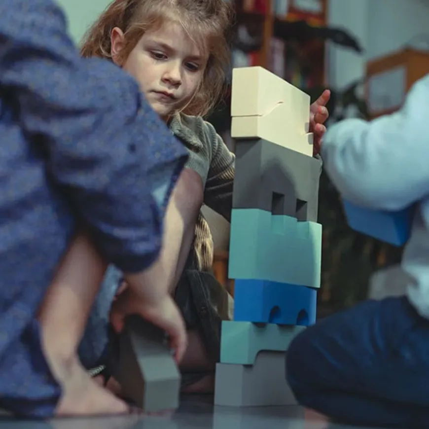 Moes Play Foam Puzzel Blokken Sky