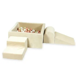 Moje Foam Speelset + Ballenbad 90X90X40 - Velvet Beige