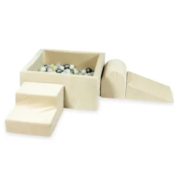 Moje Foam Speelset + Ballenbad 90X90X40 - Velvet Beige
