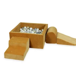 Moje Foam Speelset + Ballenbad 90X90X40 - Velvet Caramel
