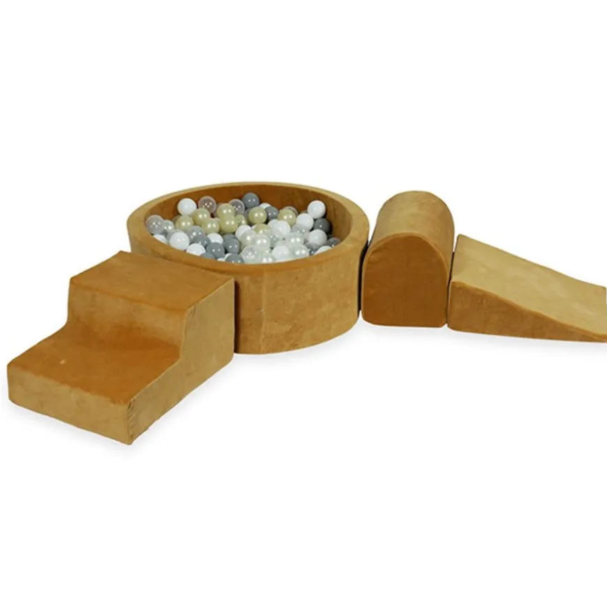 Moje Foam Speelset + Ballenbad 90X30 - Velvet Caramel