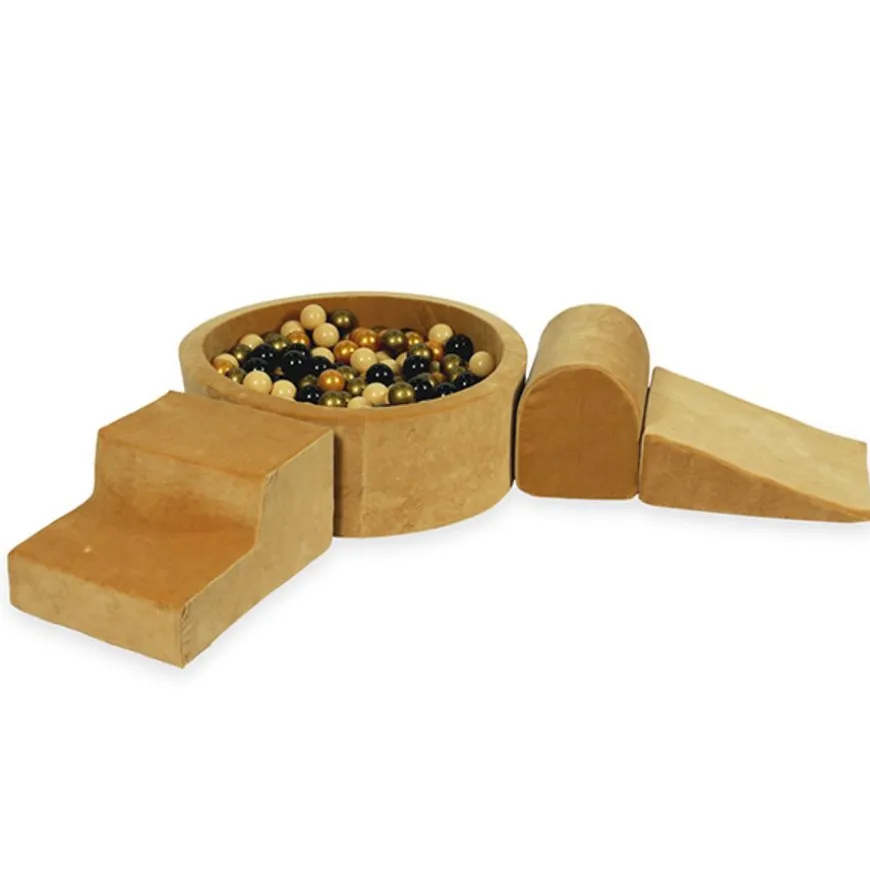 Moje Foam Speelset + Ballenbad 90X30 - Velvet Caramel