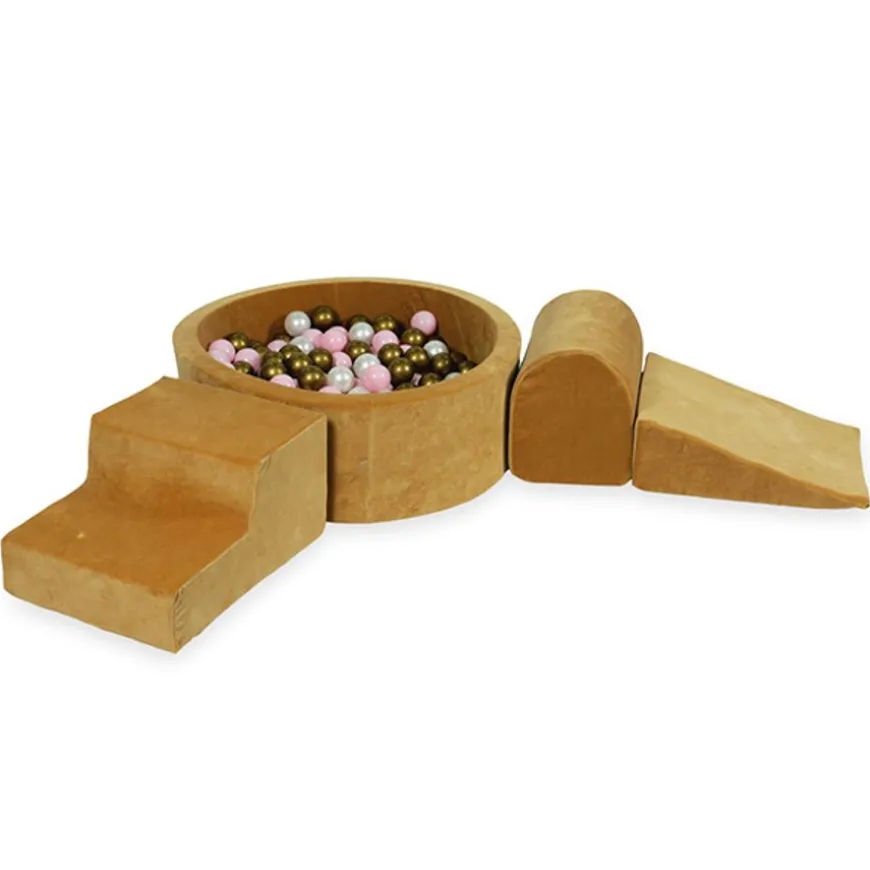 Moje Foam Speelset + Ballenbad 90X30 - Velvet Caramel