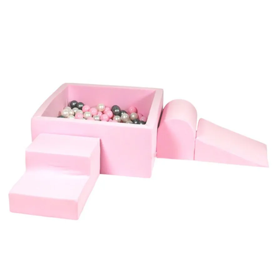 Moje Foam Speelset + Ballenbad 90X90X40 - Pink