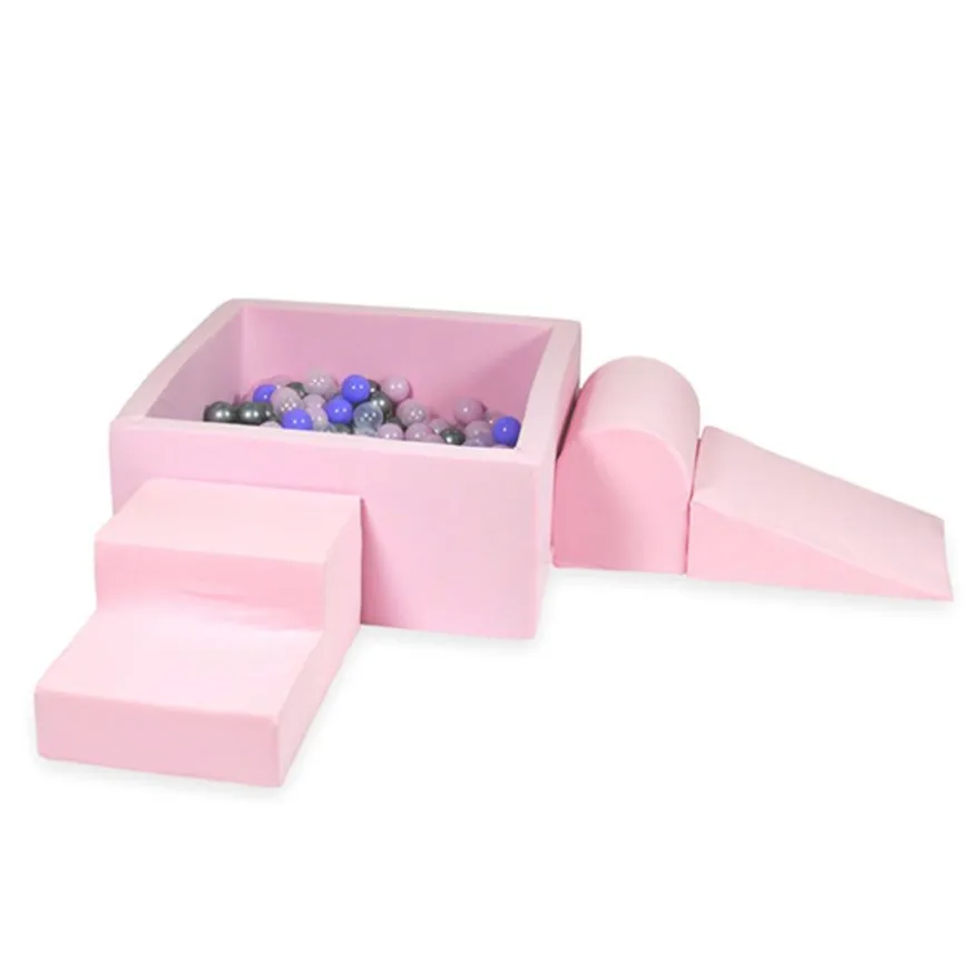 Moje Foam Speelset + Ballenbad 90X90X40 - Pink