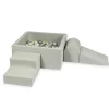 Moje Foam Speelset + Ballenbad 90X90X40 - Light Grey