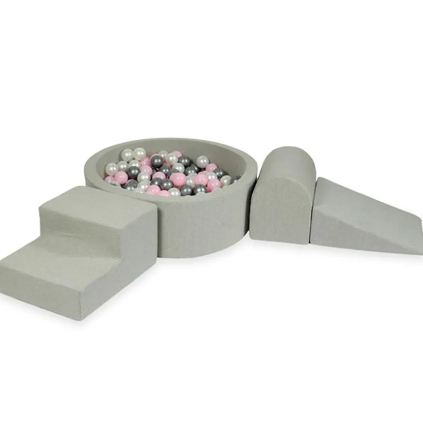 Moje Foam Speelset + Ballenbad 90X30 - Light Grey