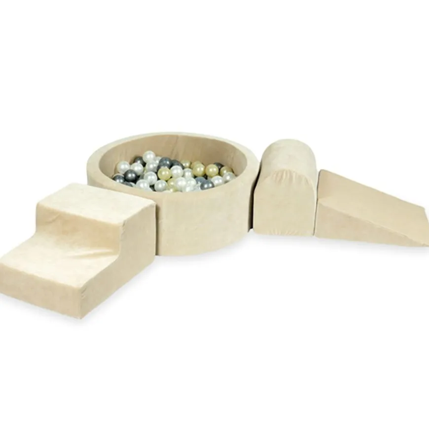 Moje Foam Speelset + Ballenbad 90X30 - Velvet Beige