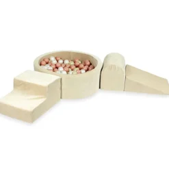 Moje Foam Speelset + Ballenbad 90X30 - Velvet Beige
