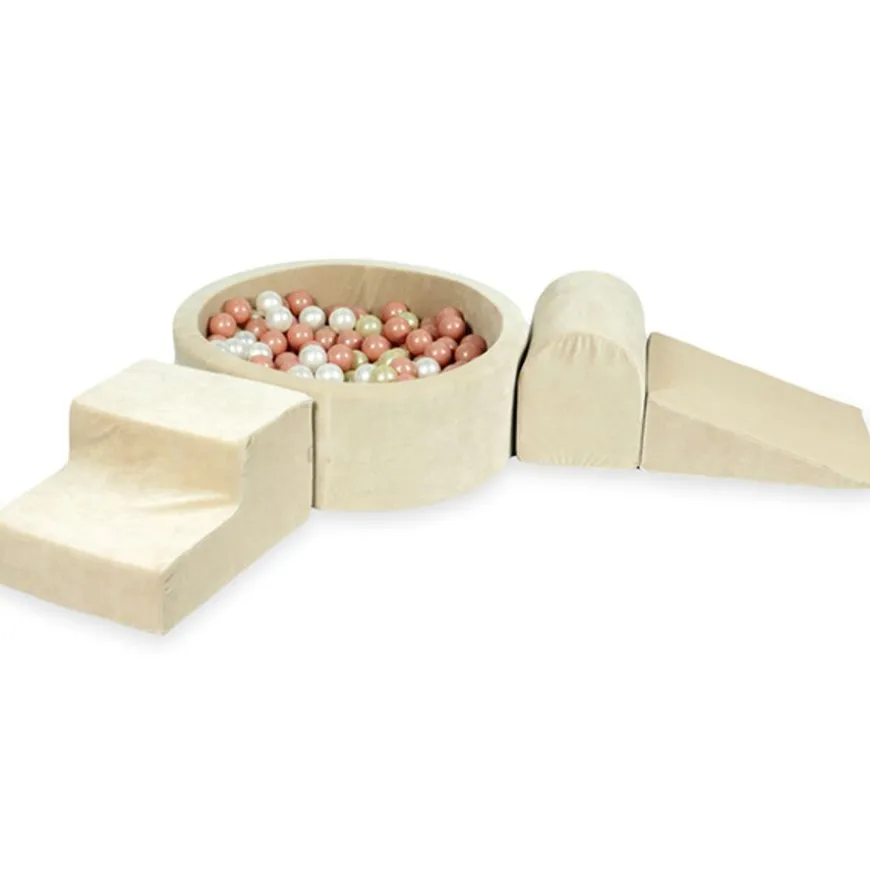 Moje Foam Speelset + Ballenbad 90X30 - Velvet Beige