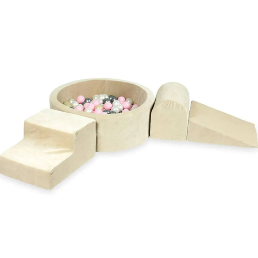 Moje Foam Speelset + Ballenbad 90X30 - Velvet Beige