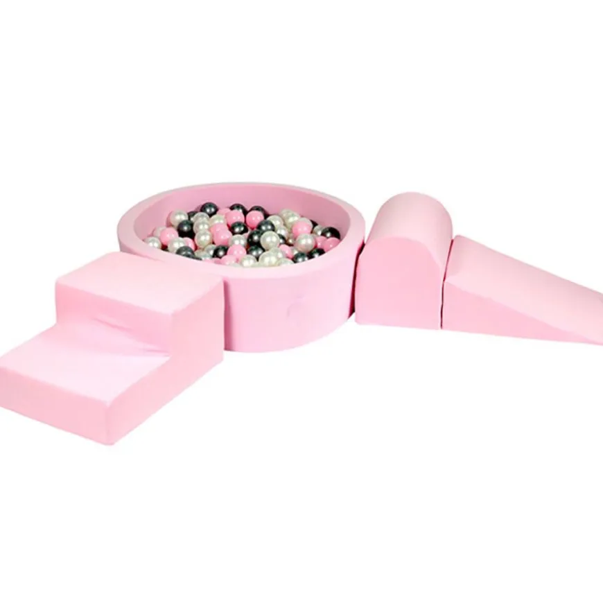 Moje Foam Speelset + Ballenbad 90X30 - Pink