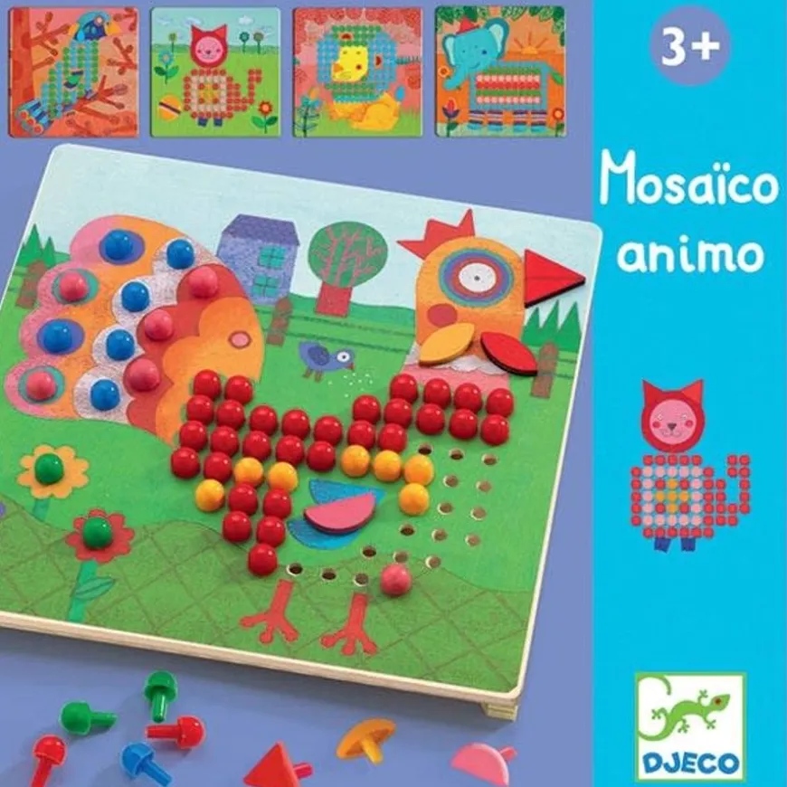 Mozaiek Dieren - Djeco Mosaico Animo +4Jr