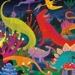 Mudpuppy Glow-In-The-Dark Puzzel Dinosaurussen 500St
