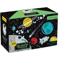 Mudpuppy Glow-In-The-Dark Puzzel Ruimte 100St