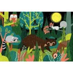 Mudpuppy Glow-In-The-Dark Puzzel In Het Bos 100St