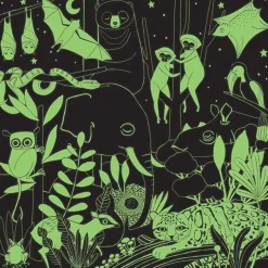 Mudpuppy Glow-In-The-Dark Puzzel Jungle 500St