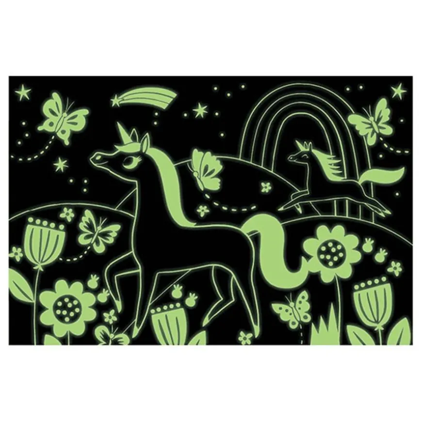 Mudpuppy Glow-In-The-Dark Puzzel Eenhoorns 100St