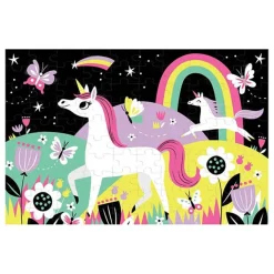 Mudpuppy Glow-In-The-Dark Puzzel Eenhoorns 100St
