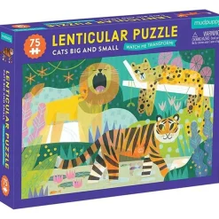 Mudpuppy Puzzel Lenticulair Cats Big And Small 75 Stukjes