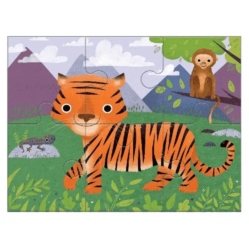 Mudpuppy 4 Puzzels Dieren Van De Wereld 4-6-9-12St