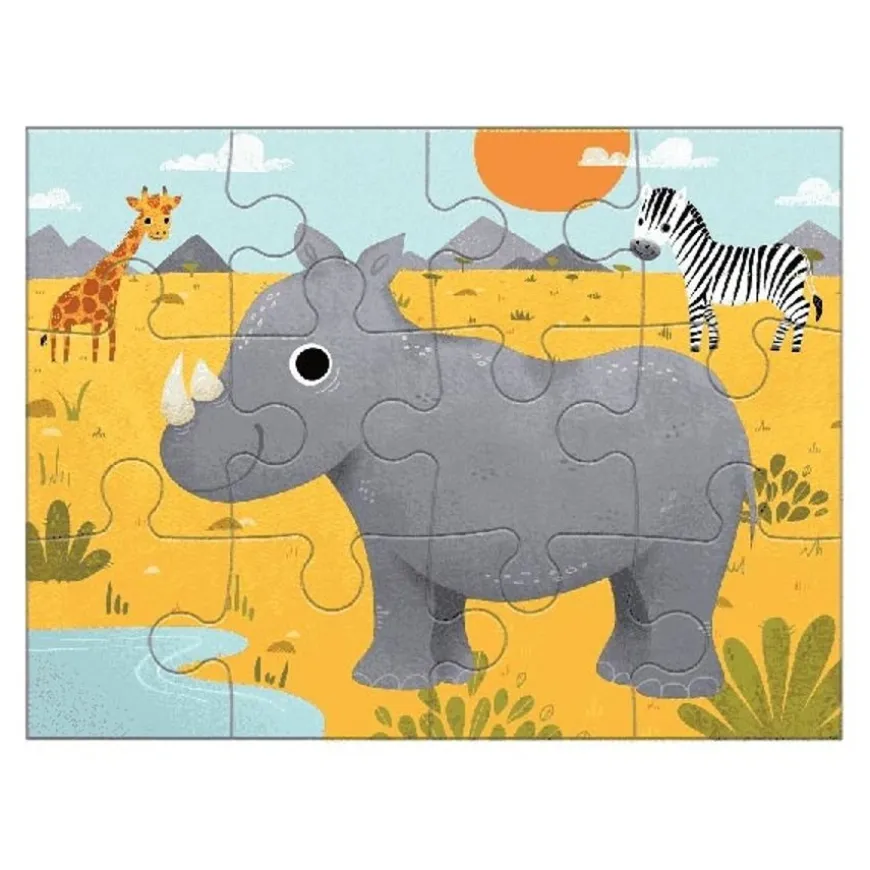 Mudpuppy 4 Puzzels Dieren Van De Wereld 4-6-9-12St