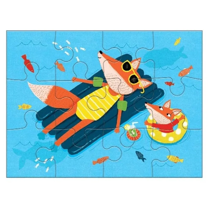 Mudpuppy 4 Puzzels Vier Seizoenen 4-6-9-12St